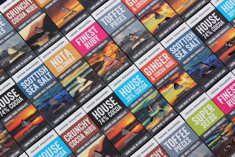 Chocolate bar packaging - Cocoa Mountain