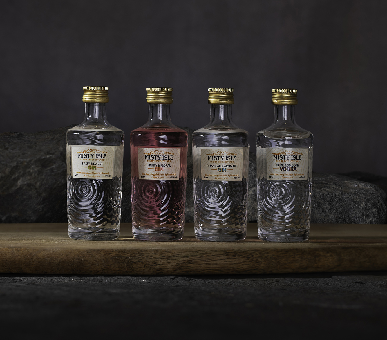 Misty Isle Gin miniatures